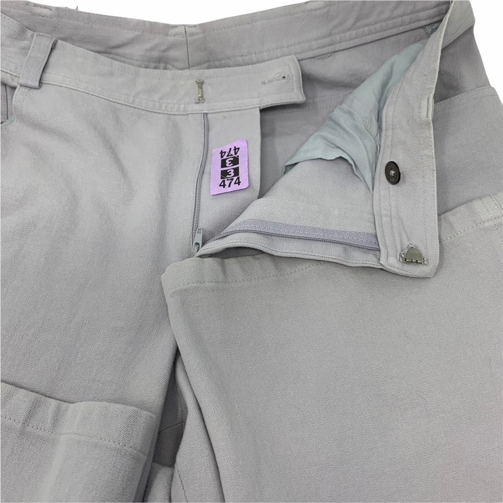 Company Ellen Tracy French Gray Straight Leg Jeans Size 12 Spandex High Stretch - Picture 8 of 14